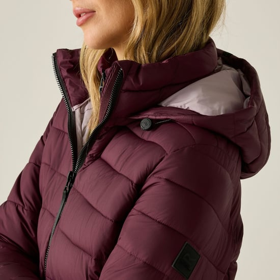Regatta Womens/Ladies Amara Padded Jacket (Fig/Powder Lilac) - Image 4