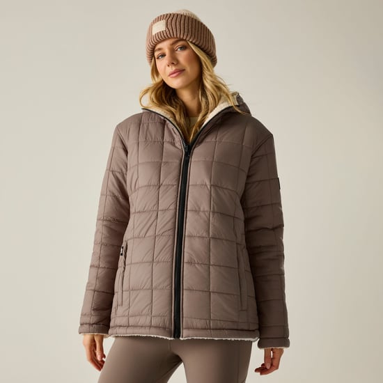 Regatta Womens/Ladies Frankie Reversible Padded Jacket (Mocha/Light Vanilla) - Image 4