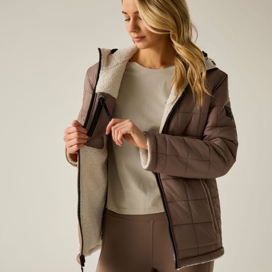 Regatta Womens/Ladies Frankie Reversible Padded Jacket (Mocha/Light Vanilla) - Image 6