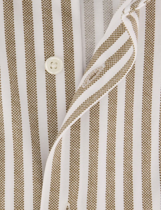 Overhemd Olymp bruin Japanese Knitted stretch - Image 4