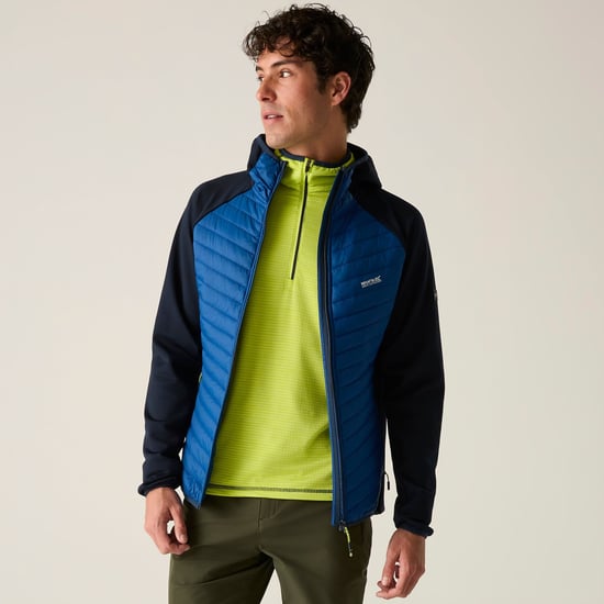 Regatta Mens Andreson Hybrid Jacket (Aviator Blue/Navy) - Image 1