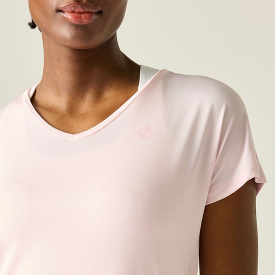 Dare 2B Womens/Ladies Vigilant Active T-Shirt (Pink Haze) - Image 5