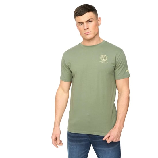 Crosshatch Herr T-shirt Chittingtons (Svart Oliv) - Image 2