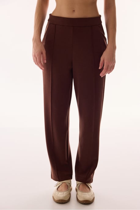 Mid-waist Oversized Straight-leg Jersey Trousers - Image 2