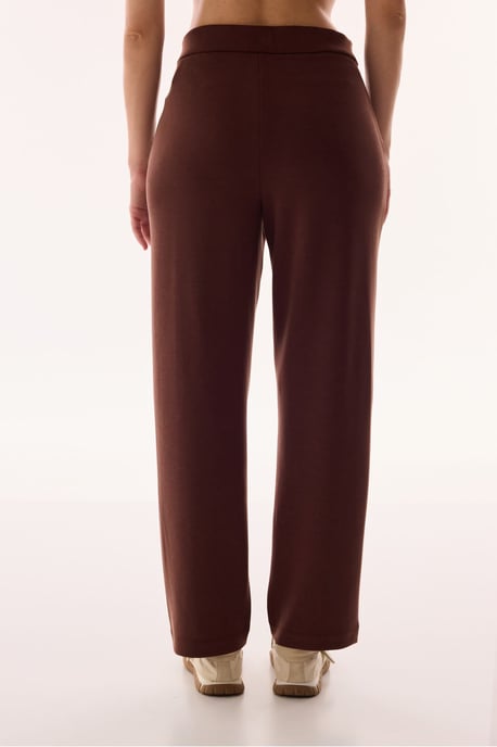 Mid-waist Oversized Straight-leg Jersey Trousers - Image 3