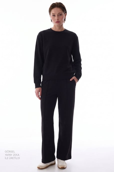 Women's Modal Straight-Leg Pants High - Image 3