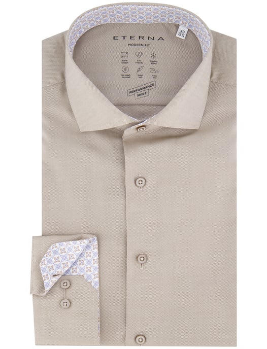 Eterna Performance overhemd beige - Image 2