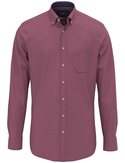 Overhemd Fynch Hatton deep merlot flanel - Image 1