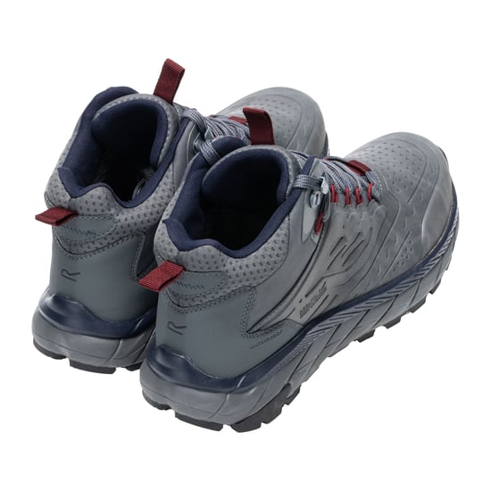 Regatta Mens Derino Mid Cut Walking Boots (Granite/Navy) - Image 2