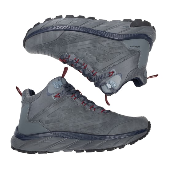 Regatta Mens Derino Mid Cut Walking Boots (Granite/Navy) - Image 6