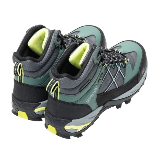 Regatta Womens/Ladies Samaris III Walking Boots (Spruce Green/Wild Lime) - Image 2