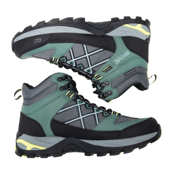 Regatta Womens/Ladies Samaris III Walking Boots (Spruce Green/Wild Lime) - Image 6