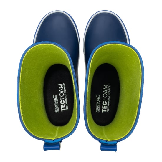 Regatta Great Outdoors Childrens/Kids Foxfire Wellington Boots (Aviator Blue/Olympian Blue) - Image 4