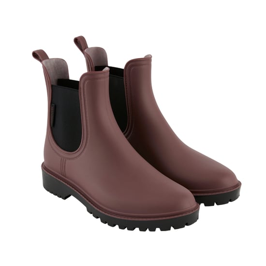Regatta Womens/Ladies Lady Harriett II Ankle Wellington Boots (Dark Cherry/Black) - Image 5