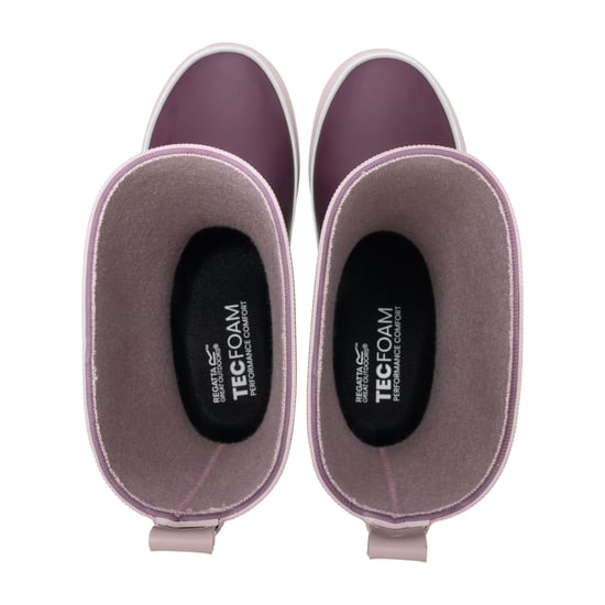 Regatta Great Outdoors Childrens/Kids Foxfire Wellington Boots (Fig/Powder Lilac) - Image 4