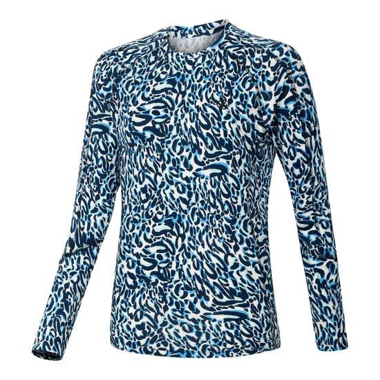 Dare 2B Womens/Ladies Exchange III Animal Print Thermal Base Layer Set (Blue/White) - Image 2