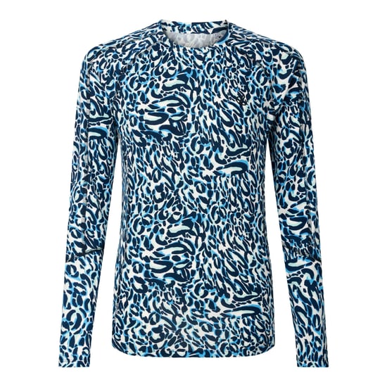 Dare 2B Womens/Ladies Exchange III Animal Print Thermal Base Layer Set (Blue/White) - Image 3
