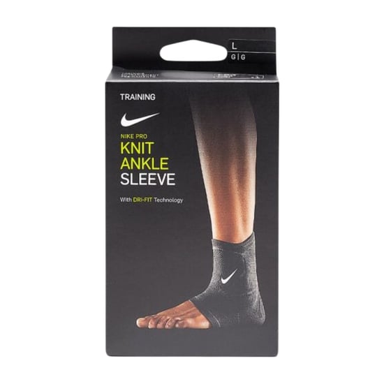 Nike Unisex Pro-enkelbandage voor volwassenen (Zwart/Anthraciet/Wit) - Image 3