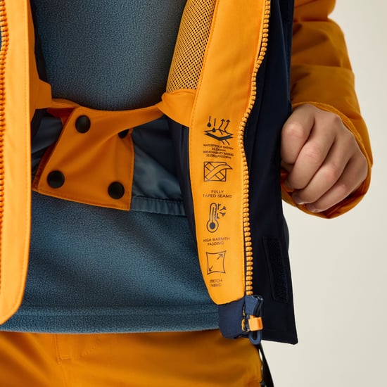 Dare 2B Childrens/Kids Send It II Ski Jacket (Electric Orange/Navy) - Image 5