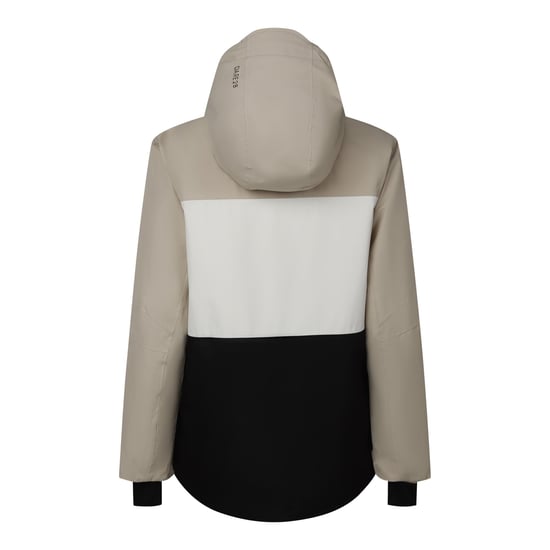 Dare 2B Womens/Ladies Block Print Ski Jacket (White Pepper/Black) - Image 3