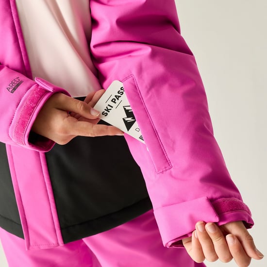 Dare 2B Childrens/Kids Send It II Ski Jacket (Extreme Pink) - Image 6