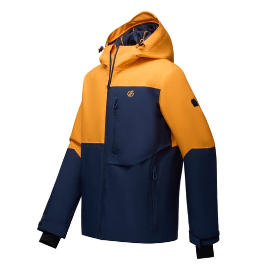 Dare 2B Mens Halfpipe IV Colour Block Ski Jacket (Navy/Electric Orange) - Image 6