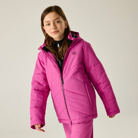 Dare 2B Childrens/Kids Glacier Ski Jacket (Extreme Pink) - Image 3