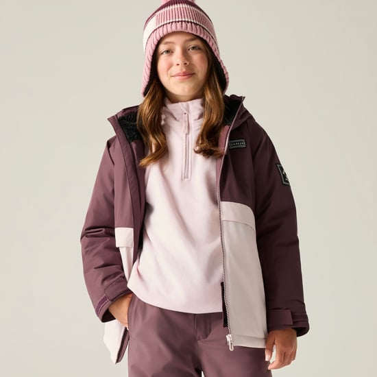 Dare 2B Childrens/Kids Wing It Ski Jacket (Huckleberry/Pink Haze) - Image 3