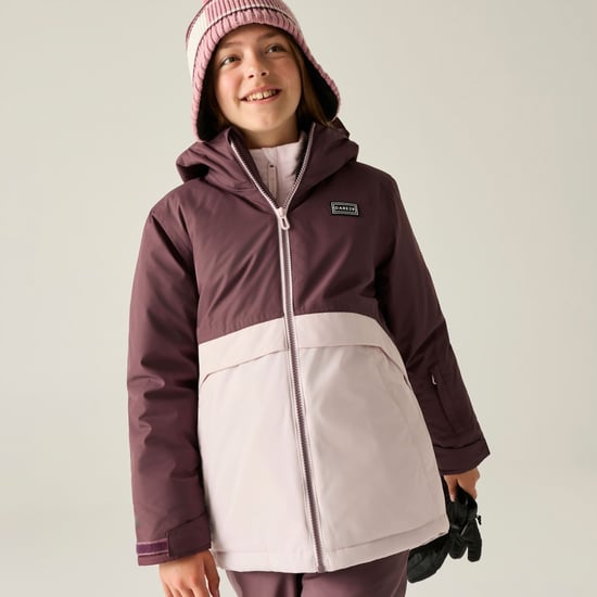 Dare 2B Childrens/Kids Wing It Ski Jacket (Huckleberry/Pink Haze) - Image 5