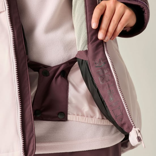 Dare 2B Childrens/Kids Wing It Ski Jacket (Huckleberry/Pink Haze) - Image 6