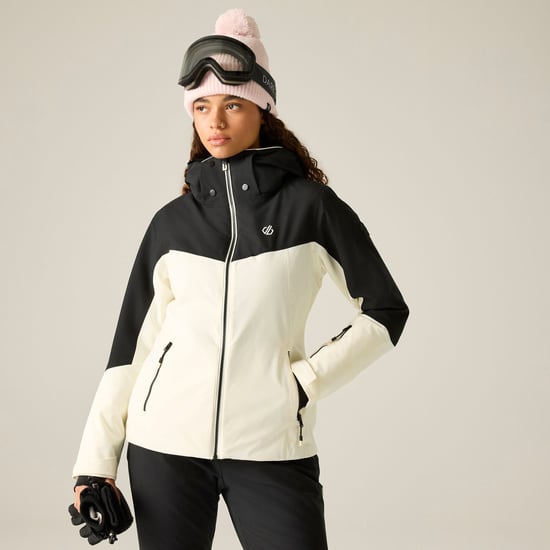 Dare 2B Womens/Ladies Flurry III Ski Jacket (Black/Egret) - Image 1