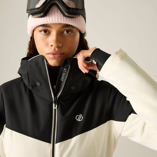 Dare 2B Womens/Ladies Flurry III Ski Jacket (Black/Egret) - Image 4