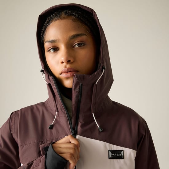 Dare 2B Womens/Ladies Block Print Ski Jacket (Huckleberry/Pink Haze) - Image 3