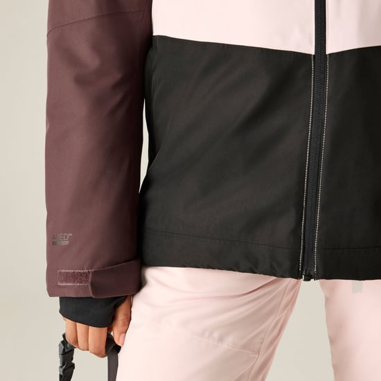 Dare 2B Womens/Ladies Block Print Ski Jacket (Huckleberry/Pink Haze) - Image 6