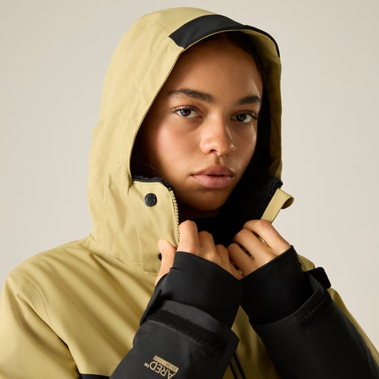 Dare 2B Womens/Ladies Flurry III Ski Jacket (Desert Beige/Black) - Image 4