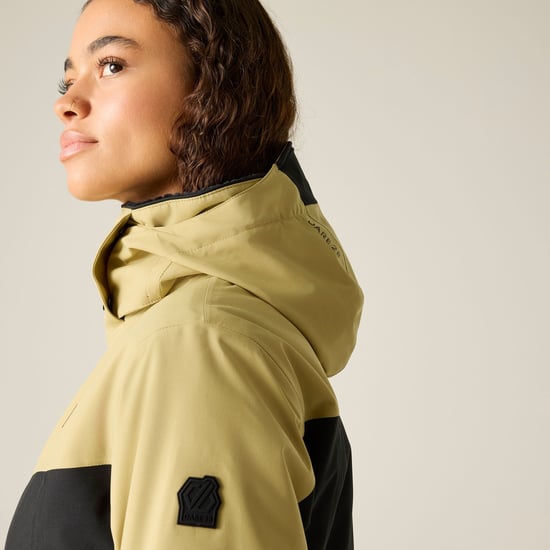 Dare 2B Womens/Ladies Flurry III Ski Jacket (Desert Beige/Black) - Image 5