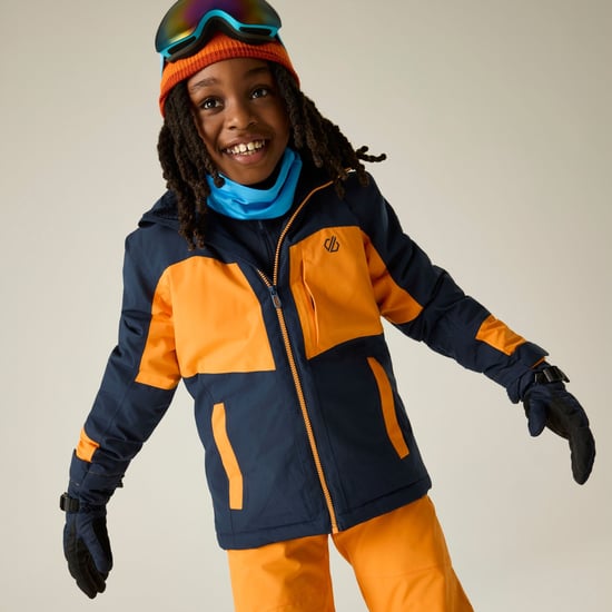Dare 2B Rip It-skijas voor kinderen (Marineblauw/Elektrisch oranje) - Image 4