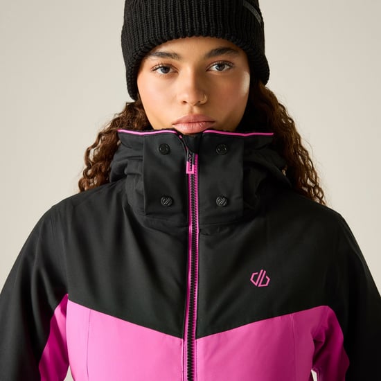 Dare 2B Womens/Ladies Flurry III Ski Jacket (Extreme Pink/Black) - Image 6
