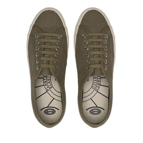 Superga Dames-sportschoenen uit 1925, gemaakt in Italië (Groen Tortora/Ivorkleurig) - Image 3
