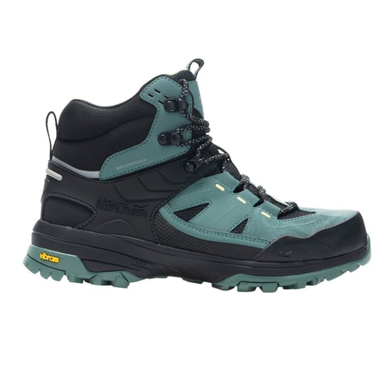 Regatta Womens/Ladies Regen Walking Boots (Spruce Green/Canary Yellow) - Image 1