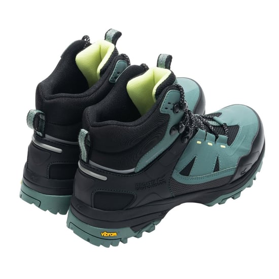 Regatta Womens/Ladies Regen Walking Boots (Spruce Green/Canary Yellow) - Image 2