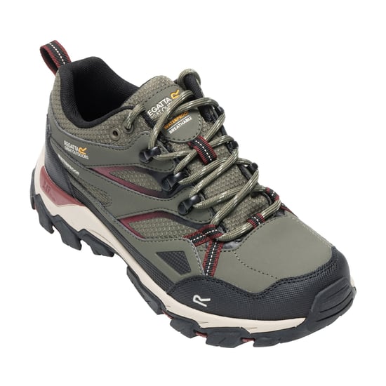 Regatta Dames/Dames Holcombe III Laag Loopschoenen (Olijfgroen/Donkerkersenrood) - Image 6