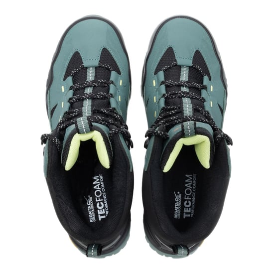 Regatta Womens/Ladies Regen Walking Boots (Spruce Green/Canary Yellow) - Image 4