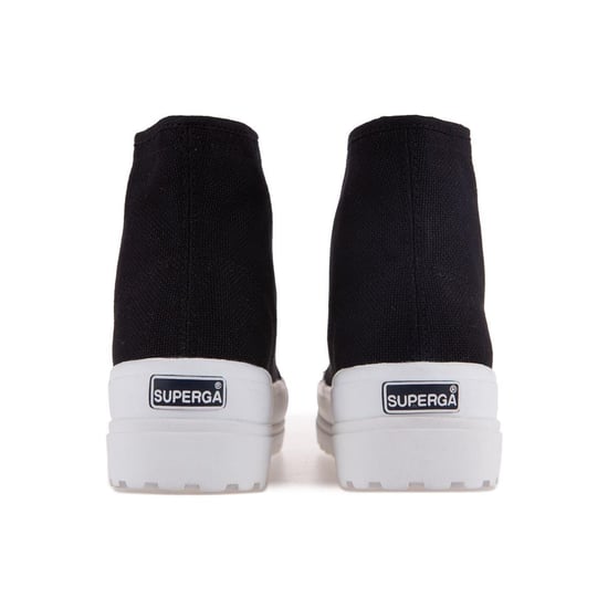 Superga Womens/Ladies 2341 Cotu Alpina High Tops (Black/Pale Gold) - Image 3