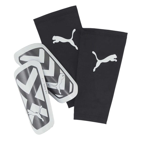 Puma Unisex-skenbensskydd för vuxna med Ultra Flex-logotyp, utan snörning (Svart/vit) - Image 2