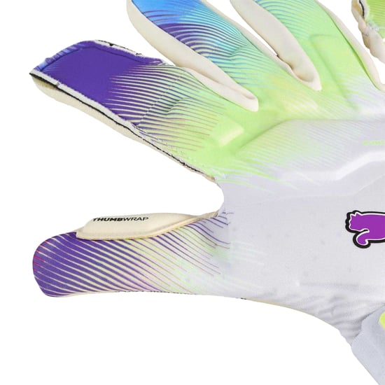 Puma Unisex-målvaktshandskar för vuxna: Ultra Ultimate Hybrid (Vit/lila) - Image 2