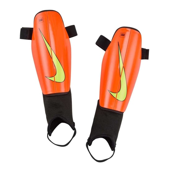 Nike Unisex-skenbensskydd för vuxna med Charge Swoosh-motiv (Orange/Svart) - Image 1