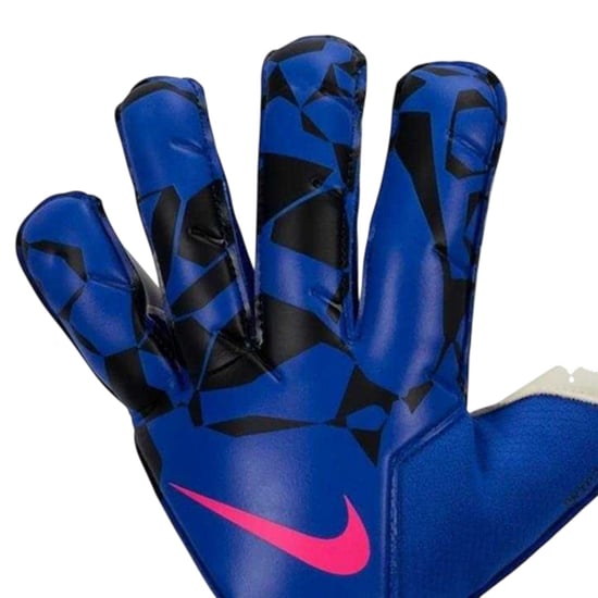 Nike Unisex-målvaktshandskar för vuxna med geometriskt mönster i Mercurial-serien (Blå/Svart) - Image 3