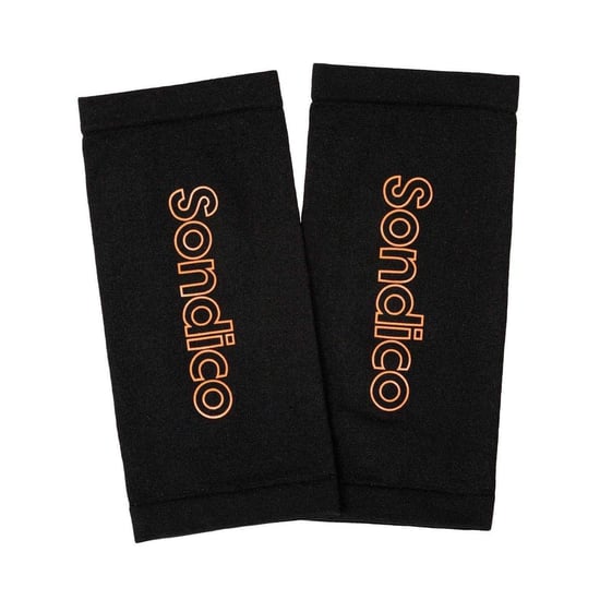 Sondico Unisex-skenbensskydd för vuxna, Flex Honeycomb, utan snörning (Svart/orange) - Image 3