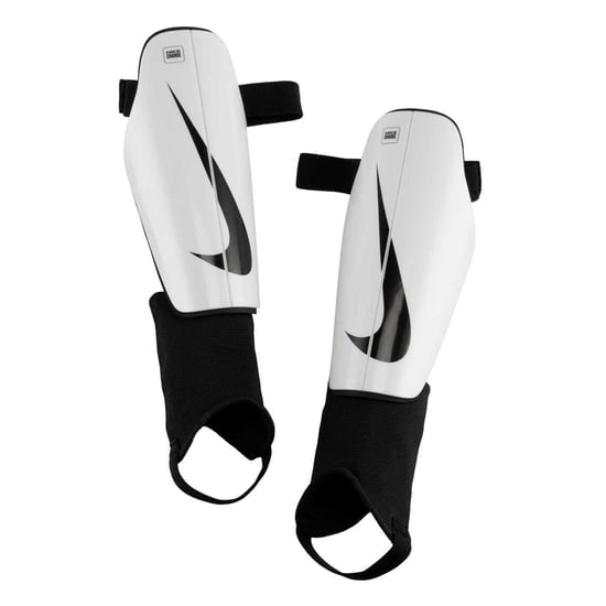 Nike Unisex-skenbensskydd för vuxna med Charge Swoosh-motiv (Vit/Svart) - Image 1